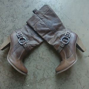 Gianni Bini Leather Riding Boots.